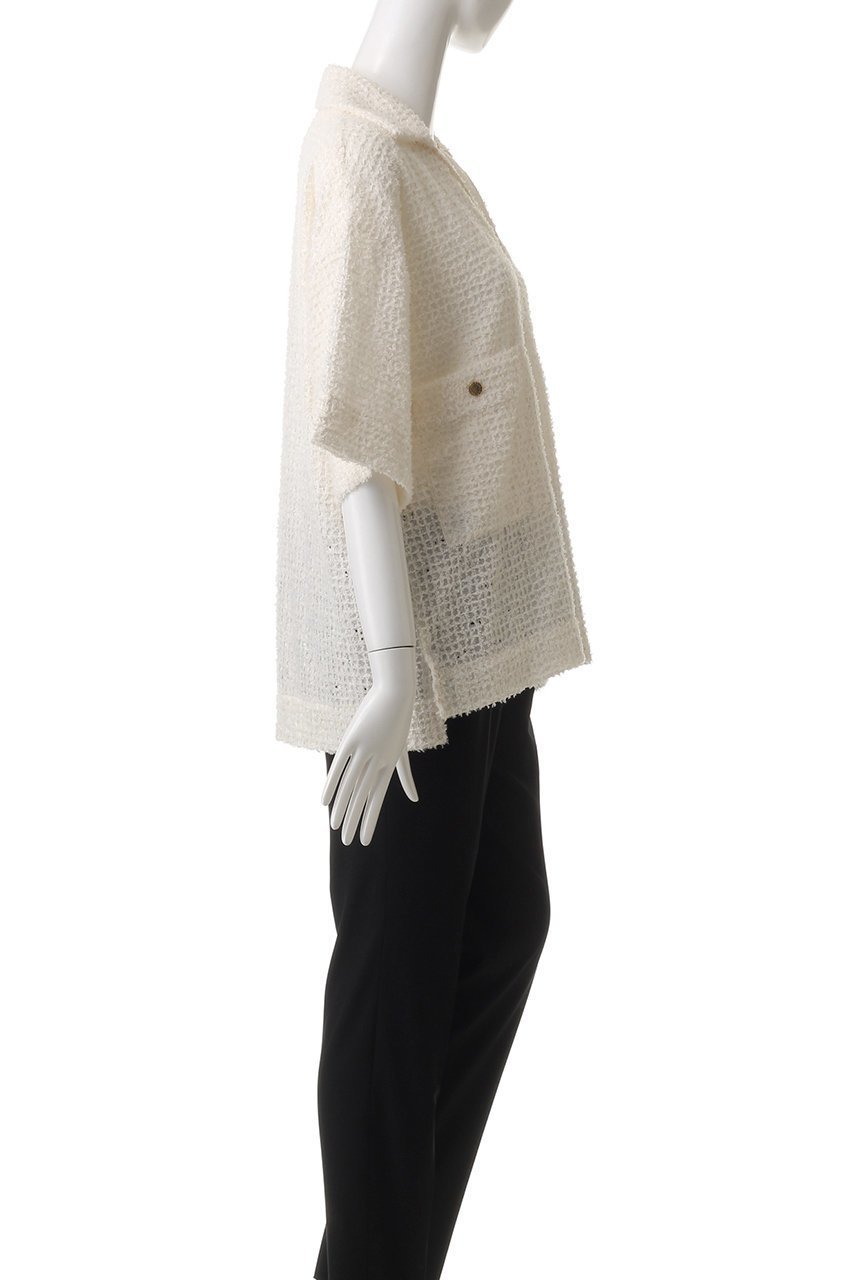 【クチュールドアダム/COUTURE D'ADAM】のDeauville パイルスキッパーシャツ 人気、トレンドファッション・服の通販 founy(ファニー) 　ファッション　Fashion　レディースファッション　Fashion for Women　トップス・カットソー　Cut & Sew Tops　シャツ・ブラウス・オフィスカジュアル　Elegant Blouses & Button-Ups　おすすめ　Recommended / Our Picks　なめらか　Smooth, Silky Texture　エレガント 上品　Elegant　サマー　Summer, Summer Style　サンダル　Sandals, Summer Shoes　ショート　Short, Short Length　シンプル　Simple, Minimal　ジーンズ　Jeans, Denim Pants　スキッパー　Skipper, Open Collar　スニーカー　Sneakers, Trainers　スリーブ　Sleeve, Long Sleeve / Short Sleeve　セットアップ　Set-Up, Coordinated Outfit　ビーチ　Beach, Seaside　フランス　France, French　リゾート　Resort, Vacation Style　夏　Summer　other-3|ID: prp329100004388957 ipo3291000000034955605