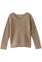 【アルアバイル/allureville】のテープヤーンハンドニットプルオーバー 人気、トレンドファッション・服の通販 founy(ファニー) ファッション Fashion レディースファッション Fashion for Women トップス・カットソー Cut & Sew Tops ニット Knit Tops & Sweaters カジュアルプルオーバー・ニットトップス Pullovers & Knit Tops / Casual Pullovers キャミ Camisole, Cami Top タンク Tank Top, Sleeveless Top タートルネック Turtleneck, High Neck リボン Ribbon, Bow 再入荷 Restock / Back in Stock 夏 Summer thumbnail ベージュ|ID: prp329100004388958 ipo3291000000035051475