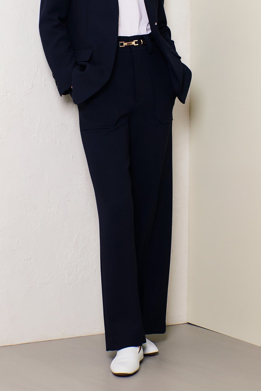 【アルアバイル/allureville】のマットストレッチストレートパンツ 人気、トレンドファッション・服の通販 founy(ファニー) 　ファッション　Fashion　レディースファッション　Fashion for Women　パンツ　Pants & Trousers　フロント　Front, Front Design　ワイド　Wide, Wide Fit　エレガント 上品　Elegant　other-8|ID: prp329100004388959 ipo3291000000032921861