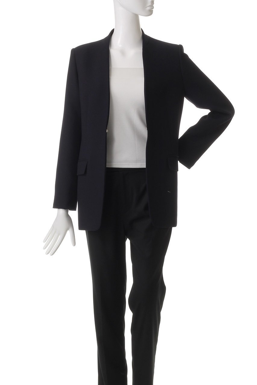 【アルアバイル/allureville】のマットストレッチノーカラージャケット 人気、トレンドファッション・服の通販 founy(ファニー) 　ファッション　Fashion　レディースファッション　Fashion for Women　アウター　Coat / Outerwear Collection　レディースジャケット・軽アウター　Jackets　ノーカラージャケット / シンプル上品コーデ　Collarless Jackets　ジャケット　Jacket, Outerwear　ビジネス 仕事 通勤　Business / Work / Commuting　ボトム　Bottoms, Lower Wear　ワイド　Wide, Wide Fit　other-7|ID: prp329100004388960 ipo3291000000032964730