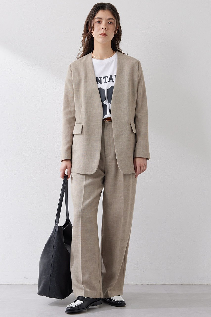 【ウィムガゼット/Whim Gazette】のジュートライクノーカラージャケット 人気、トレンドファッション・服の通販 founy(ファニー) 　ファッション　Fashion　レディースファッション　Fashion for Women　アウター　Coat / Outerwear Collection　レディースジャケット・軽アウター　Jackets　ノーカラージャケット / シンプル上品コーデ　Collarless Jackets　おすすめ　Recommended / Our Picks　クール　Cool, Chic　ジャケット　Jacket, Outerwear　セットアップ　Set-Up, Coordinated Outfit　エレガント 上品　Elegant　other-2|ID: prp329100004388962 ipo3291000000032956810
