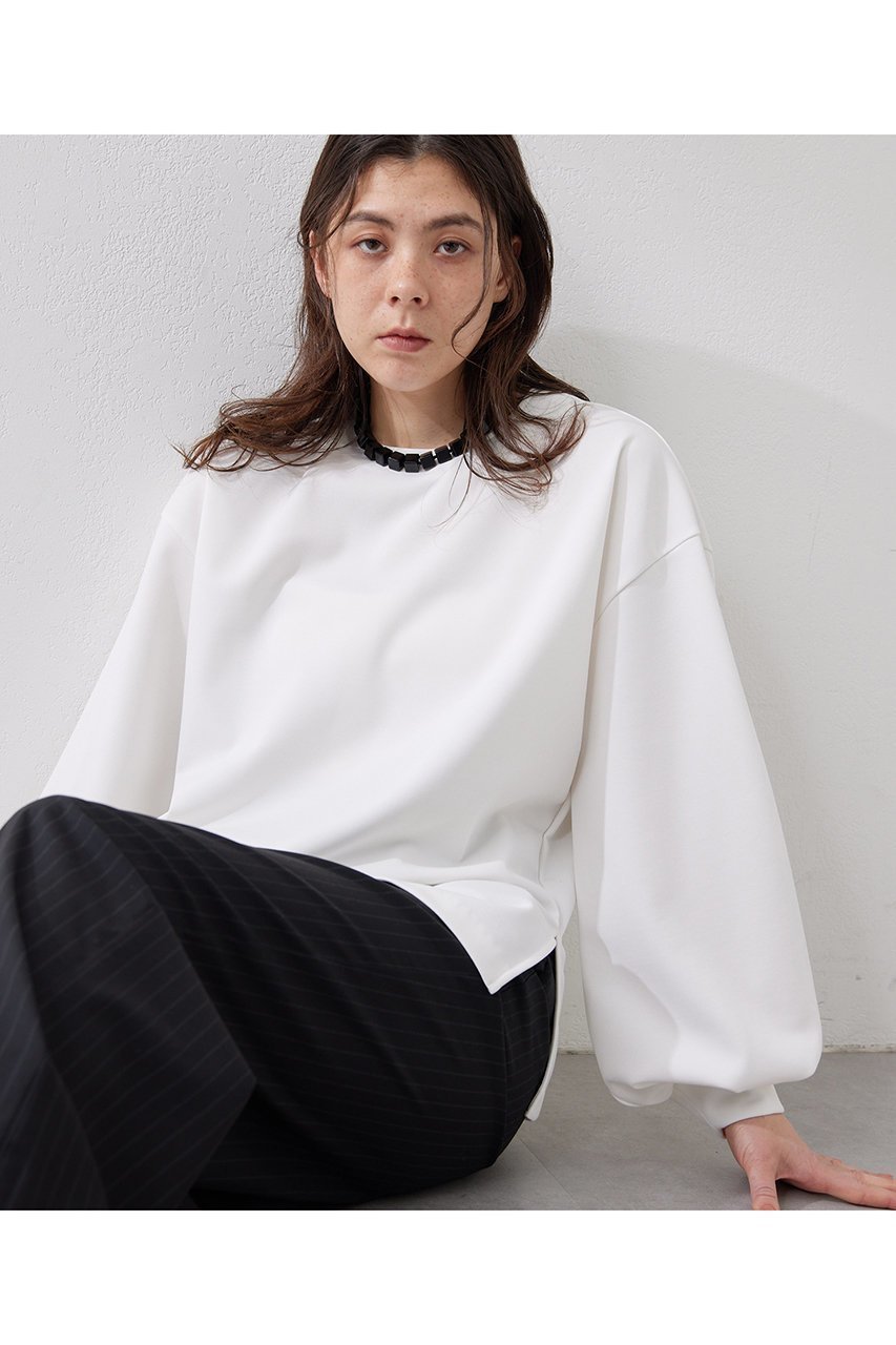 【ウィムガゼット/Whim Gazette】のバックパイルプルオーバー 人気、トレンドファッション・服の通販 founy(ファニー) 　ファッション　Fashion　レディースファッション　Fashion for Women　トップス・カットソー　Cut & Sew Tops　シャツ・ブラウス・オフィスカジュアル　Elegant Blouses & Button-Ups　ロングTシャツ・Tシャツ　Longline T-Shirts & Tees　カジュアルプルオーバー・ニットトップス　Pullovers & Knit Tops / Casual Pullovers　カットソー・ベーシックTシャツ　Cut-and-Sewn Tops / Stretch Tees & Basics　おすすめ　Recommended / Our Picks　カットソー　Cut and Sewn Top　ストレッチ　Stretch, Stretchy Fabric　スリーブ　Sleeve, Long Sleeve / Short Sleeve　セットアップ　Set-Up, Coordinated Outfit　ロング　Long, Long-Length　 other-1|ID: prp329100004388963 ipo3291000000032859667