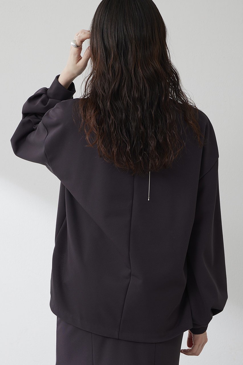 【ウィムガゼット/Whim Gazette】のバックパイルプルオーバー 人気、トレンドファッション・服の通販 founy(ファニー) 　ファッション　Fashion　レディースファッション　Fashion for Women　トップス・カットソー　Cut & Sew Tops　シャツ・ブラウス・オフィスカジュアル　Elegant Blouses & Button-Ups　ロングTシャツ・Tシャツ　Longline T-Shirts & Tees　カジュアルプルオーバー・ニットトップス　Pullovers & Knit Tops / Casual Pullovers　カットソー・ベーシックTシャツ　Cut-and-Sewn Tops / Stretch Tees & Basics　おすすめ　Recommended / Our Picks　カットソー　Cut and Sewn Top　ストレッチ　Stretch, Stretchy Fabric　スリーブ　Sleeve, Long Sleeve / Short Sleeve　セットアップ　Set-Up, Coordinated Outfit　ロング　Long, Long-Length　other-4|ID: prp329100004388963 ipo3291000000032859695