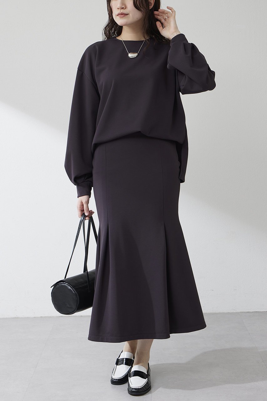 【ウィムガゼット/Whim Gazette】のバックパイルプルオーバー 人気、トレンドファッション・服の通販 founy(ファニー) 　ファッション　Fashion　レディースファッション　Fashion for Women　トップス・カットソー　Cut & Sew Tops　シャツ・ブラウス・オフィスカジュアル　Elegant Blouses & Button-Ups　ロングTシャツ・Tシャツ　Longline T-Shirts & Tees　カジュアルプルオーバー・ニットトップス　Pullovers & Knit Tops / Casual Pullovers　カットソー・ベーシックTシャツ　Cut-and-Sewn Tops / Stretch Tees & Basics　おすすめ　Recommended / Our Picks　カットソー　Cut and Sewn Top　ストレッチ　Stretch, Stretchy Fabric　スリーブ　Sleeve, Long Sleeve / Short Sleeve　セットアップ　Set-Up, Coordinated Outfit　ロング　Long, Long-Length　other-6|ID: prp329100004388963 ipo3291000000032859705