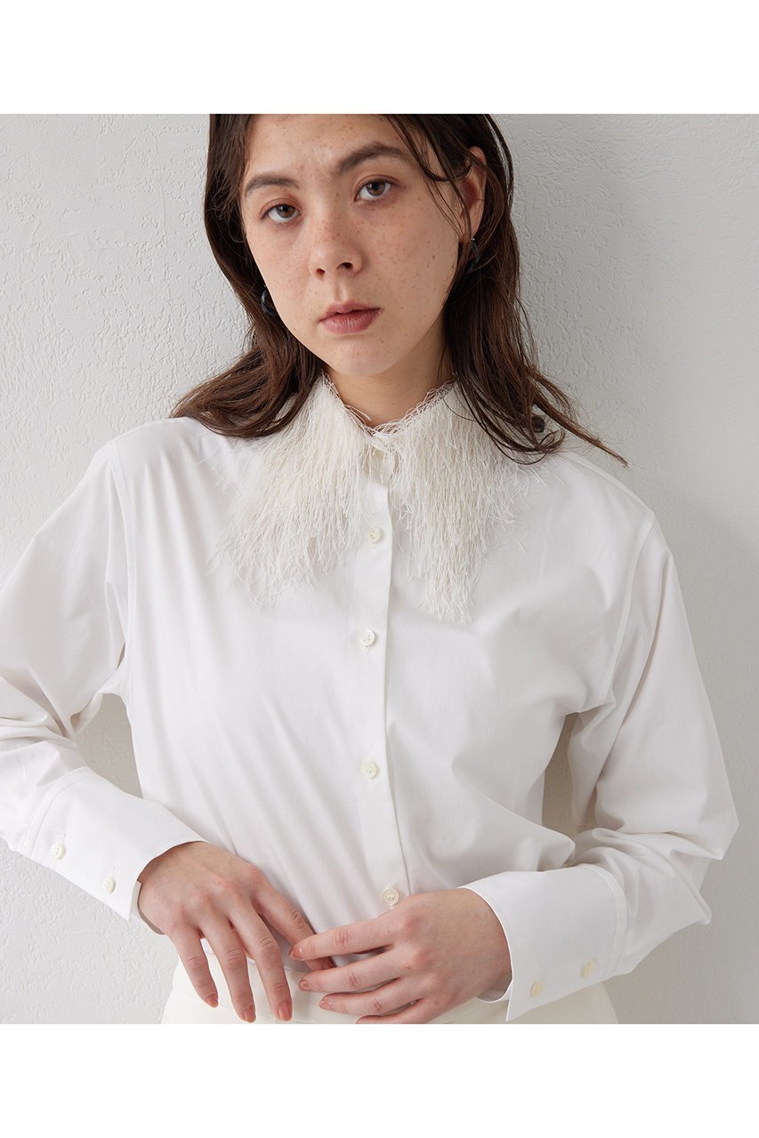 【ウィムガゼット/Whim Gazette】のシャギーカラーシャツ 人気、トレンドファッション・服の通販 founy(ファニー) 　ファッション　Fashion　レディースファッション　WOMEN　トップス・カットソー　Tops/Tshirt　シャツ/ブラウス　Shirts/Blouses　おすすめ　Recommend　イタリア　Italy　カットジャガード　Cut Jacquard　コンパクト　Compact　ジャケット　Jacket　スウェット　Sweat　スタンダード　Standard　スリーブ　Sleeve　バランス　Balance　ロング　Long　other-6|ID: prp329100004388964 ipo3291000000031332357