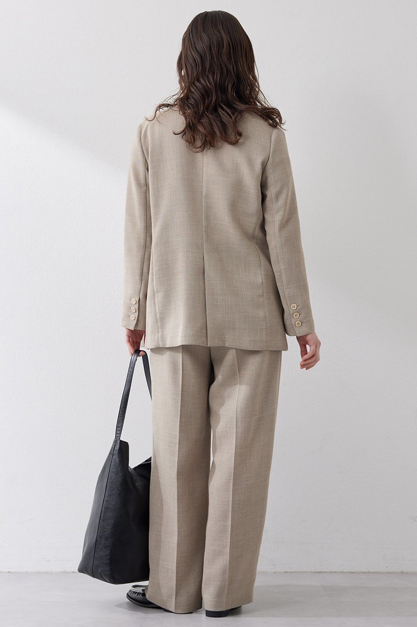 【ウィムガゼット/Whim Gazette】のジュートライクタックパンツ 人気、トレンドファッション・服の通販 founy(ファニー) 　ファッション　Fashion　レディースファッション　Fashion for Women　パンツ　Pants & Trousers　おすすめ　Recommended / Our Picks　クール　Cool, Chic　セットアップ　Set-Up, Coordinated Outfit　フロント　Front, Front Design　ワイド　Wide, Wide Fit　エレガント 上品　Elegant　other-4|ID: prp329100004388966 ipo3291000000032813755