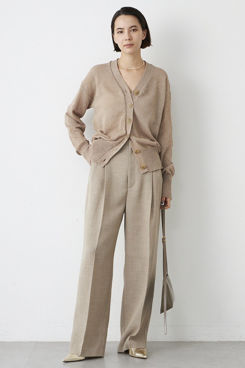 【ウィムガゼット/Whim Gazette】のジュートライクタックパンツ 人気、トレンドファッション・服の通販 founy(ファニー) 　ファッション　Fashion　レディースファッション　Fashion for Women　パンツ　Pants & Trousers　おすすめ　Recommended / Our Picks　クール　Cool, Chic　セットアップ　Set-Up, Coordinated Outfit　フロント　Front, Front Design　ワイド　Wide, Wide Fit　エレガント 上品　Elegant　other-5|ID: prp329100004388966 ipo3291000000032813756