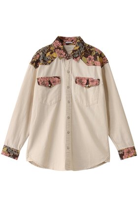 【マザー/MOTHER】 フラワープリントドッキングシャツ(BBQ)人気、トレンドファッション・服の通販 founy(ファニー) ファッション Fashion レディースファッション Ladies' Fashion Online トップス・カットソー Tops/Tshirt シャツ/ブラウス Shirts/Blouses 花柄・フラワープリント・モチーフ Flower Patterns スリーブ Sleeve ドッキング Docking フラワー Flower プリント Print ロング Long 再入荷 Restock/Back In Stock/Re Arrival 羽織 Haori |ID:prp329100004388993