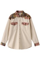 【マザー/MOTHER】のフラワープリントドッキングシャツ(BBQ) 人気、トレンドファッション・服の通販 founy(ファニー) ファッション Fashion レディースファッション Ladies' Fashion Online トップス・カットソー Tops/Tshirt シャツ/ブラウス Shirts/Blouses 花柄・フラワープリント・モチーフ Flower Patterns スリーブ Sleeve ドッキング Docking フラワー Flower プリント Print ロング Long 再入荷 Restock/Back In Stock/Re Arrival 羽織 Haori |ID:prp329100004388993