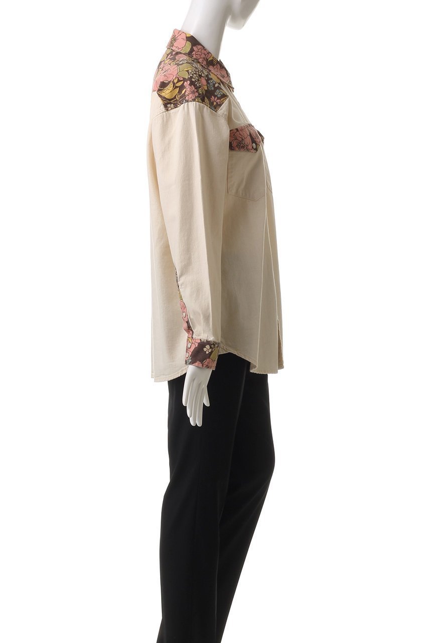 【マザー/MOTHER】のフラワープリントドッキングシャツ(BBQ) 人気、トレンドファッション・服の通販 founy(ファニー) 　ファッション　Fashion　レディースファッション　Ladies' Fashion Online　トップス・カットソー　Tops/Tshirt　シャツ/ブラウス　Shirts/Blouses　花柄・フラワープリント・モチーフ　Flower Patterns　スリーブ　Sleeve　ドッキング　Docking　フラワー　Flower　プリント　Print　ロング　Long　再入荷　Restock/Back In Stock/Re Arrival　羽織　Haori　other-3|ID: prp329100004388993 ipo3291000000032648356