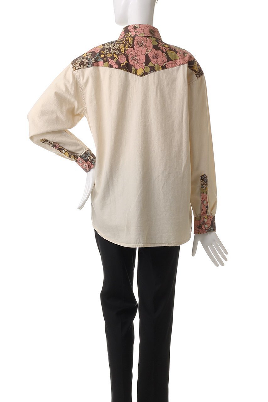 【マザー/MOTHER】のフラワープリントドッキングシャツ(BBQ) 人気、トレンドファッション・服の通販 founy(ファニー) 　ファッション　Fashion　レディースファッション　Ladies' Fashion Online　トップス・カットソー　Tops/Tshirt　シャツ/ブラウス　Shirts/Blouses　花柄・フラワープリント・モチーフ　Flower Patterns　スリーブ　Sleeve　ドッキング　Docking　フラワー　Flower　プリント　Print　ロング　Long　再入荷　Restock/Back In Stock/Re Arrival　羽織　Haori　other-4|ID: prp329100004388993 ipo3291000000032648358