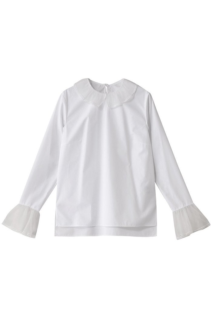 【サードマガジン/THIRD MAGAZINE】のフリルカラーブラウス インテリア・キッズ・メンズ・レディースファッション・服の通販 founy(ファニー) https://founy.com/ ファッション Fashion レディースファッション Fashion for Women トップス・カットソー Cut & Sew Tops シャツ・ブラウス・オフィスカジュアル Elegant Blouses & Button-Ups インナー Innerwear スウェット / スエット Sweatshirt, Sweatwear スリーブ Sleeve, Long Sleeve / Short Sleeve チュール Tulip, Tulip Motif パーティ Party, Party Style フェミニン Feminine, Girly フリル Frill, Ruffle ロング Long, Long-Length |ID: prp329100004388996 ipo3291000000032707803