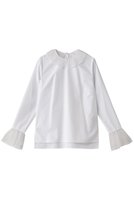 【サードマガジン/THIRD MAGAZINE】のフリルカラーブラウス 人気、トレンドファッション・服の通販 founy(ファニー) ファッション Fashion レディースファッション Fashion for Women トップス・カットソー Cut & Sew Tops シャツ・ブラウス・オフィスカジュアル Elegant Blouses & Button-Ups インナー Innerwear スウェット / スエット Sweatshirt, Sweatwear スリーブ Sleeve, Long Sleeve / Short Sleeve チュール Tulip, Tulip Motif パーティ Party, Party Style フェミニン Feminine, Girly フリル Frill, Ruffle ロング Long, Long-Length 再入荷 Restock / Back in Stock |ID:prp329100004388996