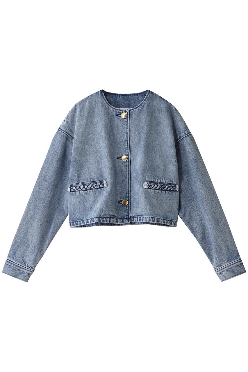 【サードマガジン/THIRD MAGAZINE】のノーカラーデニムジャケット 人気、トレンドファッション・服の通販 founy(ファニー) 　ファッション　Fashion　レディースファッション　Fashion for Women　アウター　Coat / Outerwear Collection　レディースジャケット・軽アウター　Jackets　デニムジャケット / カジュアルアウター　Denim Jackets　ジャケット　Jacket, Outerwear　デニム　Denim, Jeans Material　ポケット　Pocket, Pocket Detail　 other-1|ID: prp329100004388999 ipo3291000000032807001