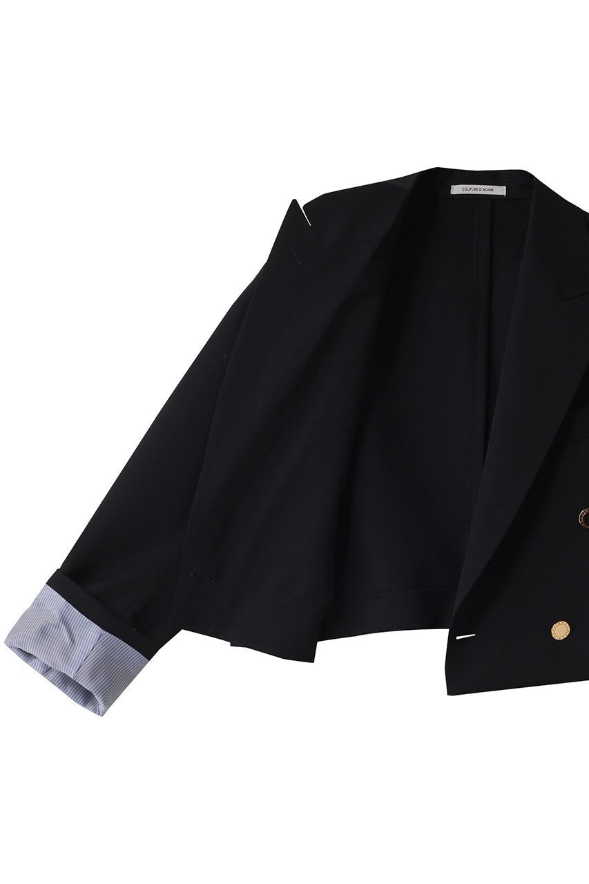 【プルミエ アロンディスモン/1er Arrondissement】の【COUTURE D ADAM】スペンサージャケット 人気、トレンドファッション・服の通販 founy(ファニー) 　ファッション　Fashion　レディースファッション　Fashion for Women　アウター　Coat / Outerwear Collection　レディースジャケット・軽アウター　Jackets　クロップド　Cropped, Short Length　ジャケット　Jacket, Outerwear　フィット　Fit, Slim Fit　フォーマル　Formal, Dressy　エレガント 上品　Elegant　other-6|ID: prp329100004389002 ipo3291000000032964689