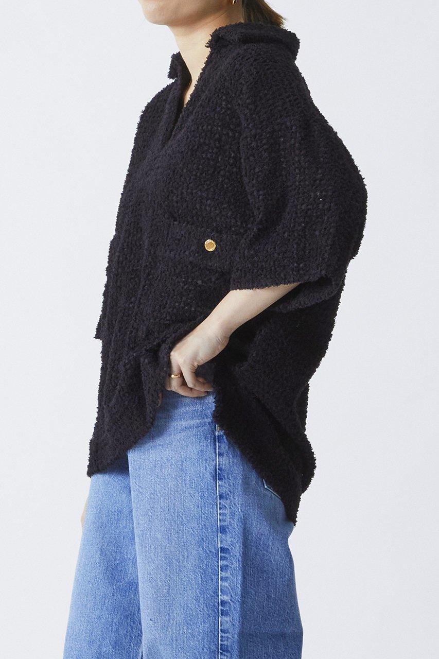 【プルミエ アロンディスモン/1er Arrondissement】の【COUTURE D ADAM】パイルスキッパーシャツ 人気、トレンドファッション・服の通販 founy(ファニー) 　ファッション　Fashion　レディースファッション　WOMEN　トップス・カットソー　Tops/Tshirt　シャツ/ブラウス　Shirts/Blouses　おすすめ　Recommend　シアー　Sheer　ショート　Short　スリーブ　Sleeve　セットアップ　Set Up　ビーチ　Beach　ポケット　Pocket　メッシュ　Mesh　リラックス　Relax　other-6|ID: prp329100004389003 ipo3291000000031332426