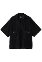 【プルミエ アロンディスモン/1er Arrondissement】の【COUTURE D ADAM】パイルスキッパーシャツ ブラック|ID: prp329100004389003 ipo3291000000032864815