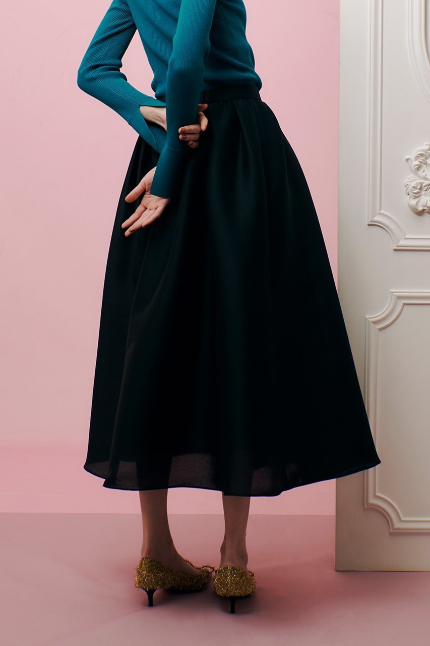 【アルアバイル/allureville】の【Loulou Willoughby】シルキーダブルクロススカート 人気、トレンドファッション・服の通販 founy(ファニー) 　ファッション　Fashion　レディースファッション　Fashion for Women　スカート　Skirts　ロングスカート　Long Skirts / Maxi & Midi Skirts　なめらか　Smooth, Silky Texture　ギャザー　Gathered, Ruffled　フィット　Fit, Slim Fit　ロング　Long, Long-Length　other-8|ID: prp329100004389006 ipo3291000000032825473