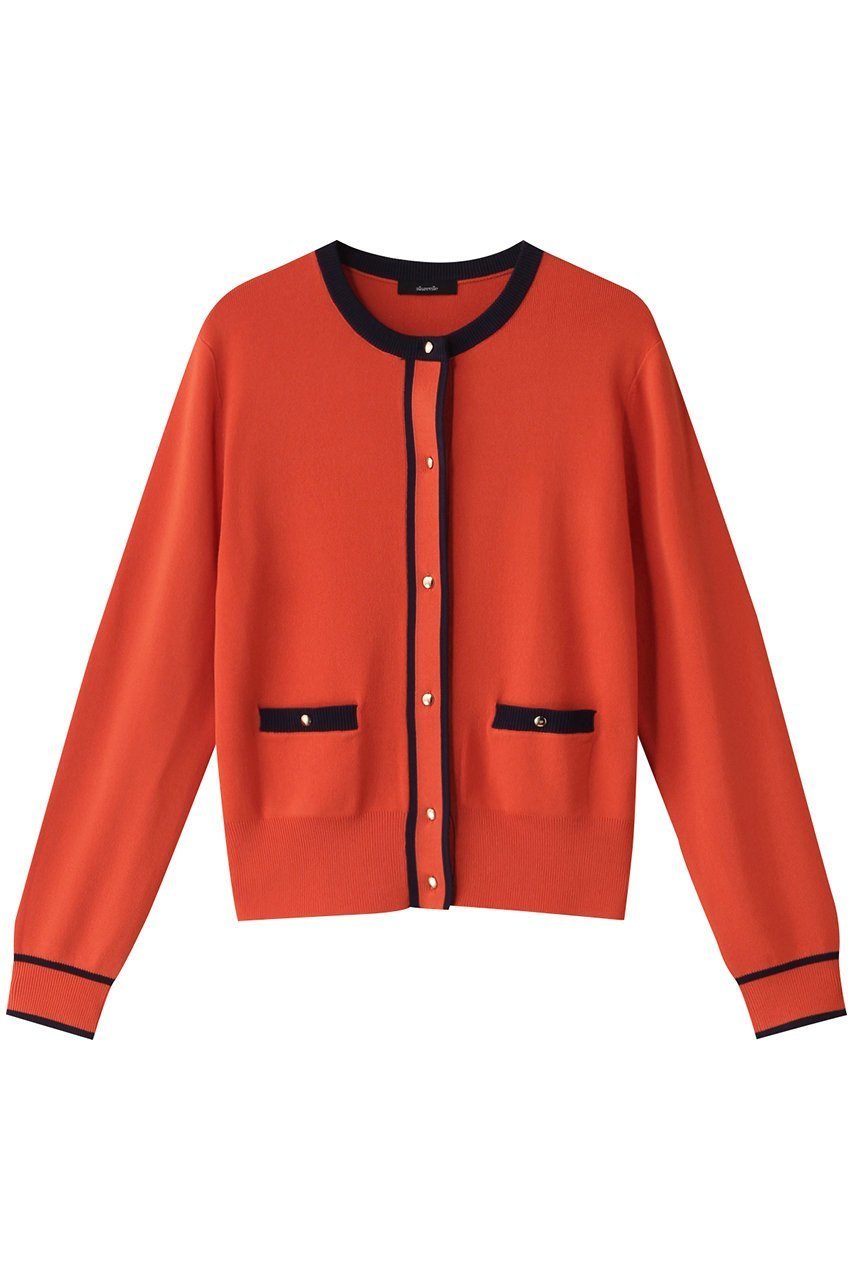 【アルアバイル/allureville】のハイショクポケットクルーカーディガン A インテリア・キッズ・メンズ・レディースファッション・服の通販 founy(ファニー) ファッション Fashion レディースファッション Fashion for Women トップス・カットソー Cut & Sew Tops ニット Knit Tops & Sweaters カーディガン・羽織り Layered Style Cardigans おすすめ Recommended / Our Picks カーディガン Cardigan, Knitwear コンパクト Compact, Small Size メタル Metal, Metal Parts 夏 Summer 春 Spring S/S・春夏 SS, Spring/Summer, Warm Season オレンジ|ID: prp329100004389010 ipo3291000000036046255