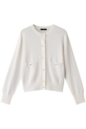 【アルアバイル/allureville】 ポケットクルーカーディガン A人気、トレンドファッション・服の通販 founy(ファニー) ファッション Fashion レディースファッション Fashion for Women トップス・カットソー Cut & Sew Tops ニット Knit Tops & Sweaters カーディガン・羽織り Layered Style Cardigans なめらか Smooth, Silky Texture カーディガン Cardigan, Knitwear コンパクト Compact, Small Size ポケット Pocket, Pocket Detail エレガント 上品 Elegant 羽織 Haori, Light Jacket |ID:prp329100004389011