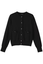 【アルアバイル/allureville】のポケットクルーカーディガン A 人気、トレンドファッション・服の通販 founy(ファニー) ファッション Fashion レディースファッション Fashion for Women トップス・カットソー Cut & Sew Tops ニット Knit Tops & Sweaters カーディガン・羽織り Layered Style Cardigans なめらか Smooth, Silky Texture カーディガン Cardigan, Knitwear コンパクト Compact, Small Size ポケット Pocket, Pocket Detail エレガント 上品 Elegant 羽織 Haori, Light Jacket thumbnail ブラック|ID: prp329100004389011 ipo3291000000035962047