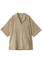 【クチュールドアダム/COUTURE D'ADAM】のブロックプリントオープンカラーシャツ ライトイエロー|ID: prp329100004389016 ipo3291000000032856083