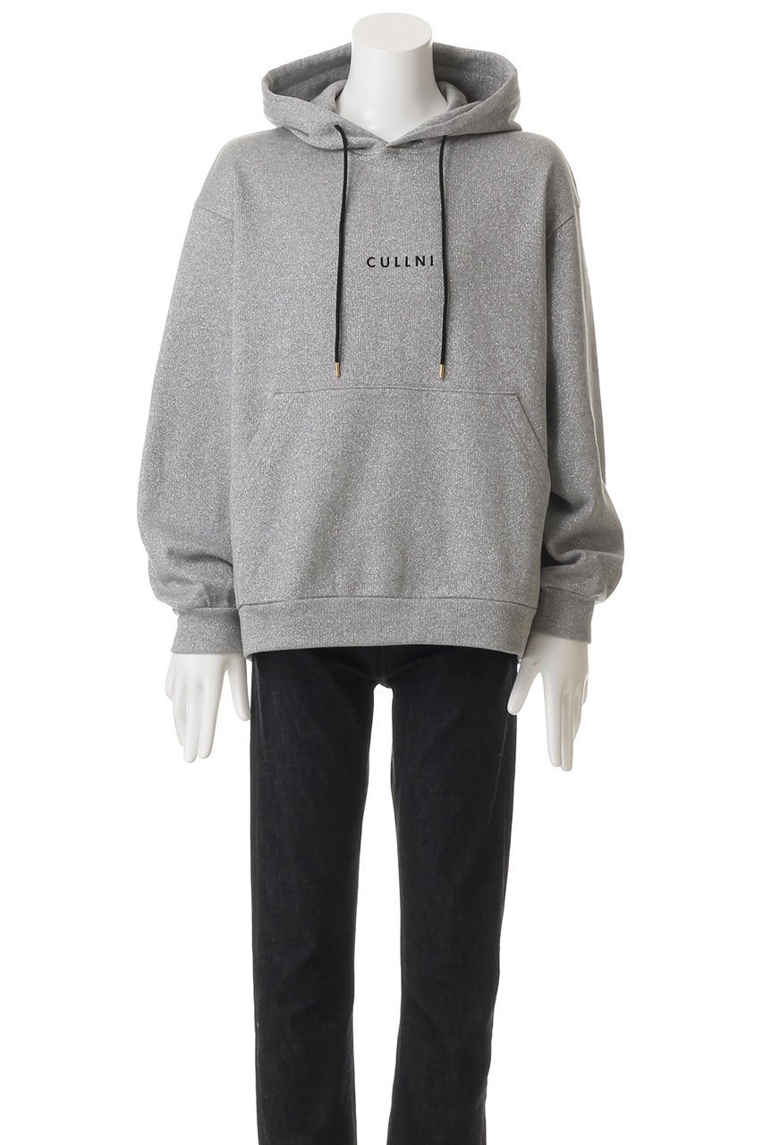 【クルニ/CULLNI】の【UNISEX】CULLNI ロゴ エンブロイダリー グリッターヤーン フーディー 人気、トレンドファッション・服の通販 founy(ファニー) 　ファッション　Fashion　レディースファッション　Fashion for Women　トップス・カットソー　Cut & Sew Tops　シャツ・ブラウス・オフィスカジュアル　Elegant Blouses & Button-Ups　レディースパーカー・カジュアルフーディー　Casual Hoodies & Sweatshirts　ロングTシャツ・Tシャツ　Longline T-Shirts & Tees　スウェット・クルーネックトップス　Sweatshirts & Crewnecks / Relaxed Fit Sweat Tops　カットソー・ベーシックTシャツ　Cut-and-Sewn Tops / Stretch Tees & Basics　ユニセックス　Unisex, Genderless　エンブロイダリー　Embroidery Design　シンプル　Simple, Minimal　フロント　Front, Front Design　ポケット　Pocket, Pocket Detail　リラックス　Relax, Relaxed Fit　エレガント 上品　Elegant　other-2|ID: prp329100004389019 ipo3291000000032872124