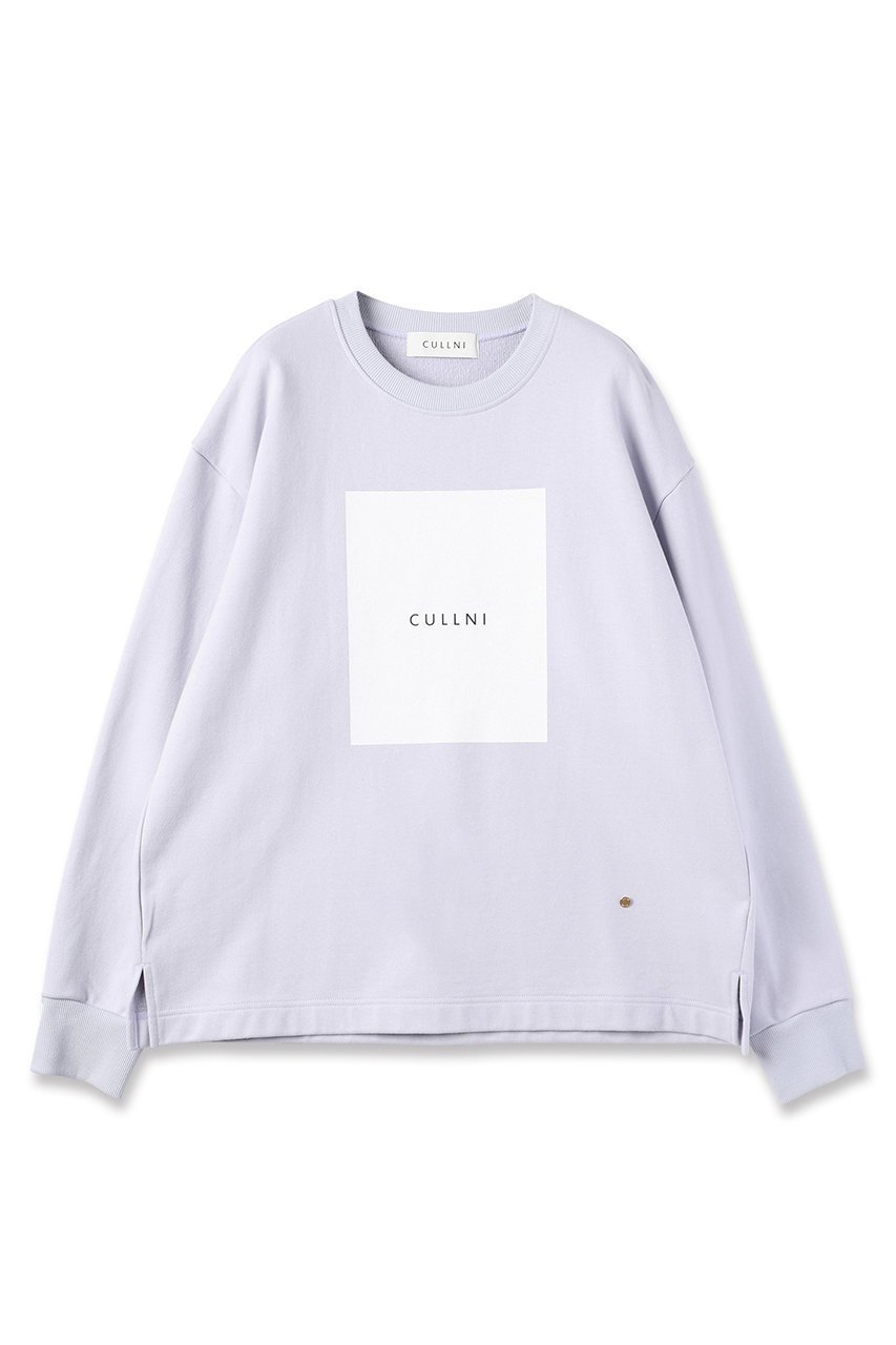 【クルニ/CULLNI】の【UNISEX】フレンチテリー ボックスロゴプリント ロングスリーブ プルオーバー インテリア・キッズ・メンズ・レディースファッション・服の通販 founy(ファニー) 　ファッション　Fashion　レディースファッション　WOMEN　トップス・カットソー　Tops/Tshirt　シャツ/ブラウス　Shirts/Blouses　ロング / Tシャツ　T-Shirts　プルオーバー　Pullover　カットソー　Cut and Sewn　2025年　2025　2025春夏・S/S　Ss,Spring/Summer,2025　ユニセックス　Unisex　シンプル　Simple　スラックス　Slacks　スリーブ　Sleeve　デニム　Denim　フレンチ　French　プリント　Print　リラックス　Relax　ロング　Long　吸水　Water Absorption　夏　Summer　春　Spring　S/S・春夏　Ss・Spring/Summer　ライトパープル|ID: prp329100004389020 ipo3291000000030682181