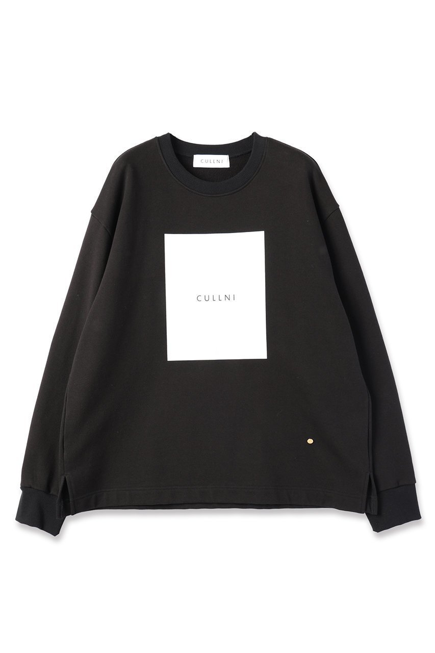 【クルニ/CULLNI】の【UNISEX】フレンチテリー ボックスロゴプリント ロングスリーブ プルオーバー インテリア・キッズ・メンズ・レディースファッション・服の通販 founy(ファニー) 　ファッション　Fashion　レディースファッション　WOMEN　トップス・カットソー　Tops/Tshirt　シャツ/ブラウス　Shirts/Blouses　ロング / Tシャツ　T-Shirts　プルオーバー　Pullover　カットソー　Cut and Sewn　2025年　2025　2025春夏・S/S　Ss,Spring/Summer,2025　ユニセックス　Unisex　シンプル　Simple　スラックス　Slacks　スリーブ　Sleeve　デニム　Denim　フレンチ　French　プリント　Print　リラックス　Relax　ロング　Long　吸水　Water Absorption　夏　Summer　春　Spring　S/S・春夏　Ss・Spring/Summer　ブラック|ID: prp329100004389020 ipo3291000000030682182