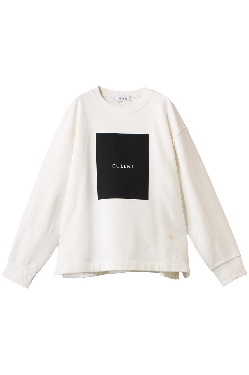 【クルニ/CULLNI】の【UNISEX】フレンチテリー ボックスロゴプリント ロングスリーブ プルオーバー 人気、トレンドファッション・服の通販 founy(ファニー) 　ファッション　Fashion　レディースファッション　Fashion for Women　トップス・カットソー　Cut & Sew Tops　シャツ・ブラウス・オフィスカジュアル　Elegant Blouses & Button-Ups　ロングTシャツ・Tシャツ　Longline T-Shirts & Tees　カジュアルプルオーバー・ニットトップス　Pullovers & Knit Tops / Casual Pullovers　カットソー・ベーシックTシャツ　Cut-and-Sewn Tops / Stretch Tees & Basics　ユニセックス　Unisex, Genderless　シンプル　Simple, Minimal　スラックス　Slacks, Dress Pants　スリーブ　Sleeve, Long Sleeve / Short Sleeve　デニム　Denim, Jeans Material　フレンチ　French, French Style　プリント　Print, Printed Pattern　リラックス　Relax, Relaxed Fit　ロング　Long, Long-Length　吸水　Absorbent, Quick-Dry　 other-1|ID: prp329100004389020 ipo3291000000032872155