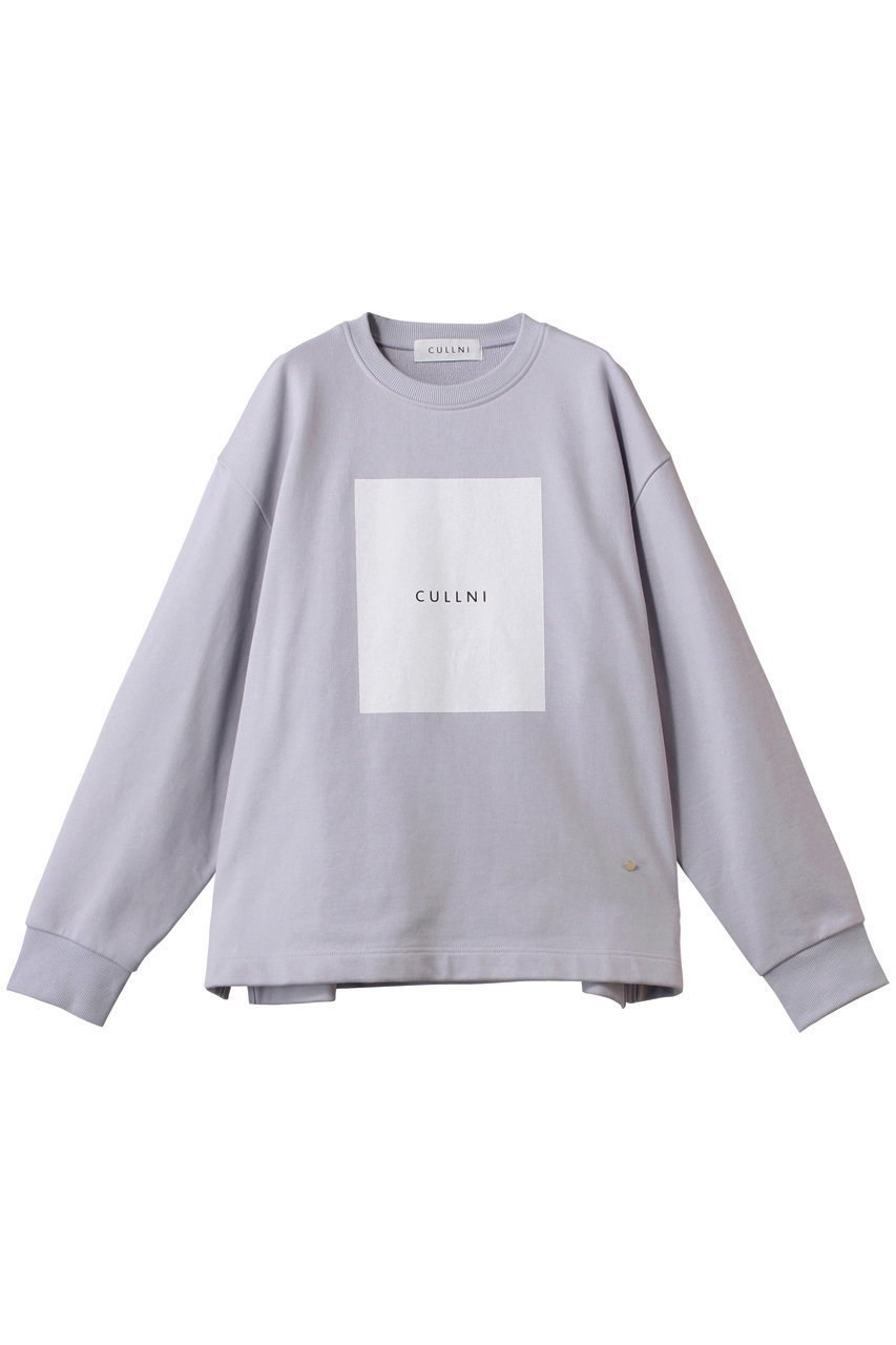 【クルニ/CULLNI】の【UNISEX】フレンチテリー ボックスロゴプリント ロングスリーブ プルオーバー インテリア・キッズ・メンズ・レディースファッション・服の通販 founy(ファニー) 　ファッション　Fashion　レディースファッション　Fashion for Women　トップス・カットソー　Cut & Sew Tops　シャツ・ブラウス・オフィスカジュアル　Elegant Blouses & Button-Ups　ロングTシャツ・Tシャツ　Longline T-Shirts & Tees　カジュアルプルオーバー・ニットトップス　Pullovers & Knit Tops / Casual Pullovers　カットソー・ベーシックTシャツ　Cut-and-Sewn Tops / Stretch Tees & Basics　ユニセックス　Unisex, Genderless　シンプル　Simple, Minimal　スラックス　Slacks, Dress Pants　スリーブ　Sleeve, Long Sleeve / Short Sleeve　デニム　Denim, Jeans Material　フレンチ　French, French Style　プリント　Print, Printed Pattern　リラックス　Relax, Relaxed Fit　ロング　Long, Long-Length　吸水　Absorbent, Quick-Dry　ライトパープル|ID: prp329100004389020 ipo3291000000032872164