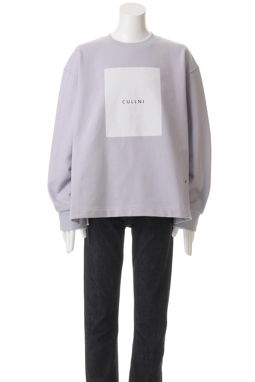 【クルニ/CULLNI】の【UNISEX】フレンチテリー ボックスロゴプリント ロングスリーブ プルオーバー 人気、トレンドファッション・服の通販 founy(ファニー) 　ファッション　Fashion　レディースファッション　Fashion for Women　トップス・カットソー　Cut & Sew Tops　シャツ・ブラウス・オフィスカジュアル　Elegant Blouses & Button-Ups　ロングTシャツ・Tシャツ　Longline T-Shirts & Tees　カジュアルプルオーバー・ニットトップス　Pullovers & Knit Tops / Casual Pullovers　カットソー・ベーシックTシャツ　Cut-and-Sewn Tops / Stretch Tees & Basics　ユニセックス　Unisex, Genderless　シンプル　Simple, Minimal　スラックス　Slacks, Dress Pants　スリーブ　Sleeve, Long Sleeve / Short Sleeve　デニム　Denim, Jeans Material　フレンチ　French, French Style　プリント　Print, Printed Pattern　リラックス　Relax, Relaxed Fit　ロング　Long, Long-Length　吸水　Absorbent, Quick-Dry　other-2|ID: prp329100004389020 ipo3291000000032872174