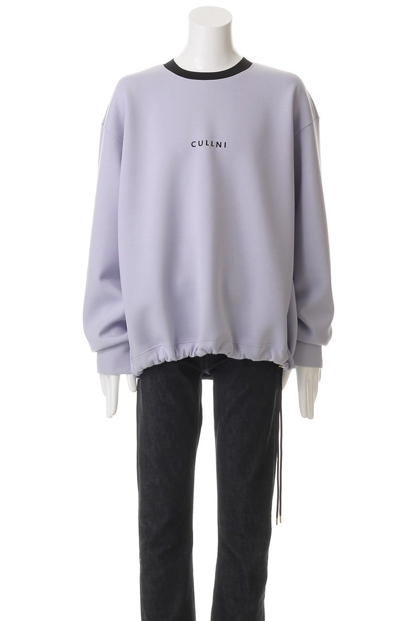 【クルニ/CULLNI】の【UNISEX】CULLNI ロゴ エンブロイダリー ドローストリング プルオーバー 人気、トレンドファッション・服の通販 founy(ファニー) 　ファッション　Fashion　レディースファッション　Fashion for Women　トップス・カットソー　Cut & Sew Tops　シャツ・ブラウス・オフィスカジュアル　Elegant Blouses & Button-Ups　ロングTシャツ・Tシャツ　Longline T-Shirts & Tees　カジュアルプルオーバー・ニットトップス　Pullovers & Knit Tops / Casual Pullovers　カットソー・ベーシックTシャツ　Cut-and-Sewn Tops / Stretch Tees & Basics　ユニセックス　Unisex, Genderless　エンブロイダリー　Embroidery Design　シンプル　Simple, Minimal　ストレッチ　Stretch, Stretchy Fabric　スリーブ　Sleeve, Long Sleeve / Short Sleeve　ドローコード　Drawcord, Drawstring Cord　ドローストリング　Drawstring, Pull Cord　ロング　Long, Long-Length　エレガント 上品　Elegant　other-6|ID: prp329100004389021 ipo3291000000032872248