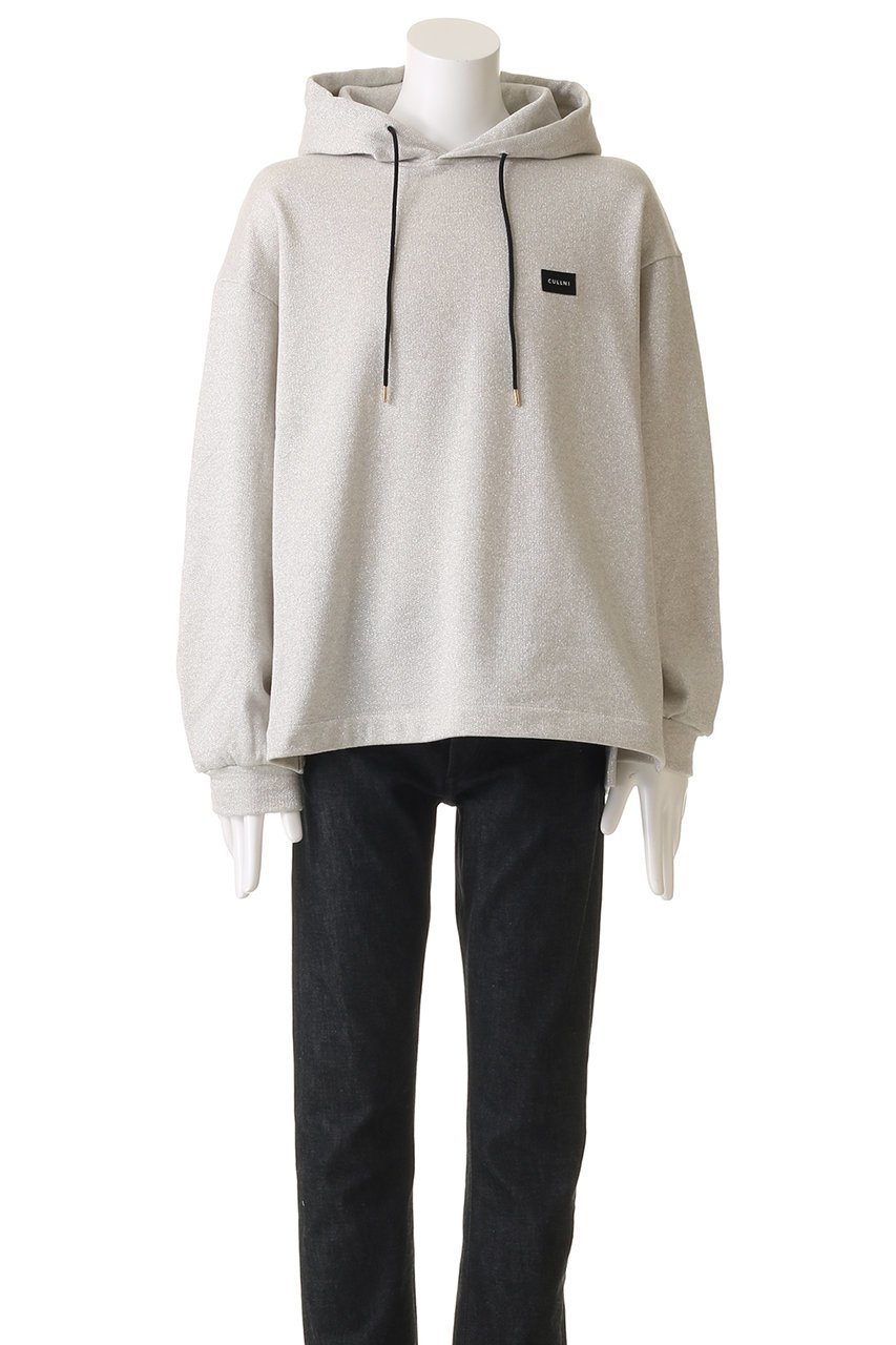 【クルニ/CULLNI】の【UNISEX】グリッターヤーン エンブロイダリー パッチフーディー 人気、トレンドファッション・服の通販 founy(ファニー) 　ファッション　Fashion　レディースファッション　Fashion for Women　トップス・カットソー　Cut & Sew Tops　シャツ・ブラウス・オフィスカジュアル　Elegant Blouses & Button-Ups　レディースパーカー・カジュアルフーディー　Casual Hoodies & Sweatshirts　ロングTシャツ・Tシャツ　Longline T-Shirts & Tees　スウェット・クルーネックトップス　Sweatshirts & Crewnecks / Relaxed Fit Sweat Tops　カットソー・ベーシックTシャツ　Cut-and-Sewn Tops / Stretch Tees & Basics　ユニセックス　Unisex, Genderless　エンブロイダリー　Embroidery Design　シンプル　Simple, Minimal　スラックス　Slacks, Dress Pants　デニム　Denim, Jeans Material　パーカー　Hoodie, Parka　フロント　Front, Front Design　エレガント 上品　Elegant　other-2|ID: prp329100004389022 ipo3291000000032872266