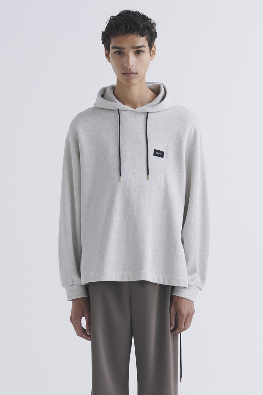 【クルニ/CULLNI】の【UNISEX】グリッターヤーン エンブロイダリー パッチフーディー 人気、トレンドファッション・服の通販 founy(ファニー) 　ファッション　Fashion　レディースファッション　Fashion for Women　トップス・カットソー　Cut & Sew Tops　シャツ・ブラウス・オフィスカジュアル　Elegant Blouses & Button-Ups　レディースパーカー・カジュアルフーディー　Casual Hoodies & Sweatshirts　ロングTシャツ・Tシャツ　Longline T-Shirts & Tees　スウェット・クルーネックトップス　Sweatshirts & Crewnecks / Relaxed Fit Sweat Tops　カットソー・ベーシックTシャツ　Cut-and-Sewn Tops / Stretch Tees & Basics　ユニセックス　Unisex, Genderless　エンブロイダリー　Embroidery Design　シンプル　Simple, Minimal　スラックス　Slacks, Dress Pants　デニム　Denim, Jeans Material　パーカー　Hoodie, Parka　フロント　Front, Front Design　エレガント 上品　Elegant　other-7|ID: prp329100004389022 ipo3291000000032872295