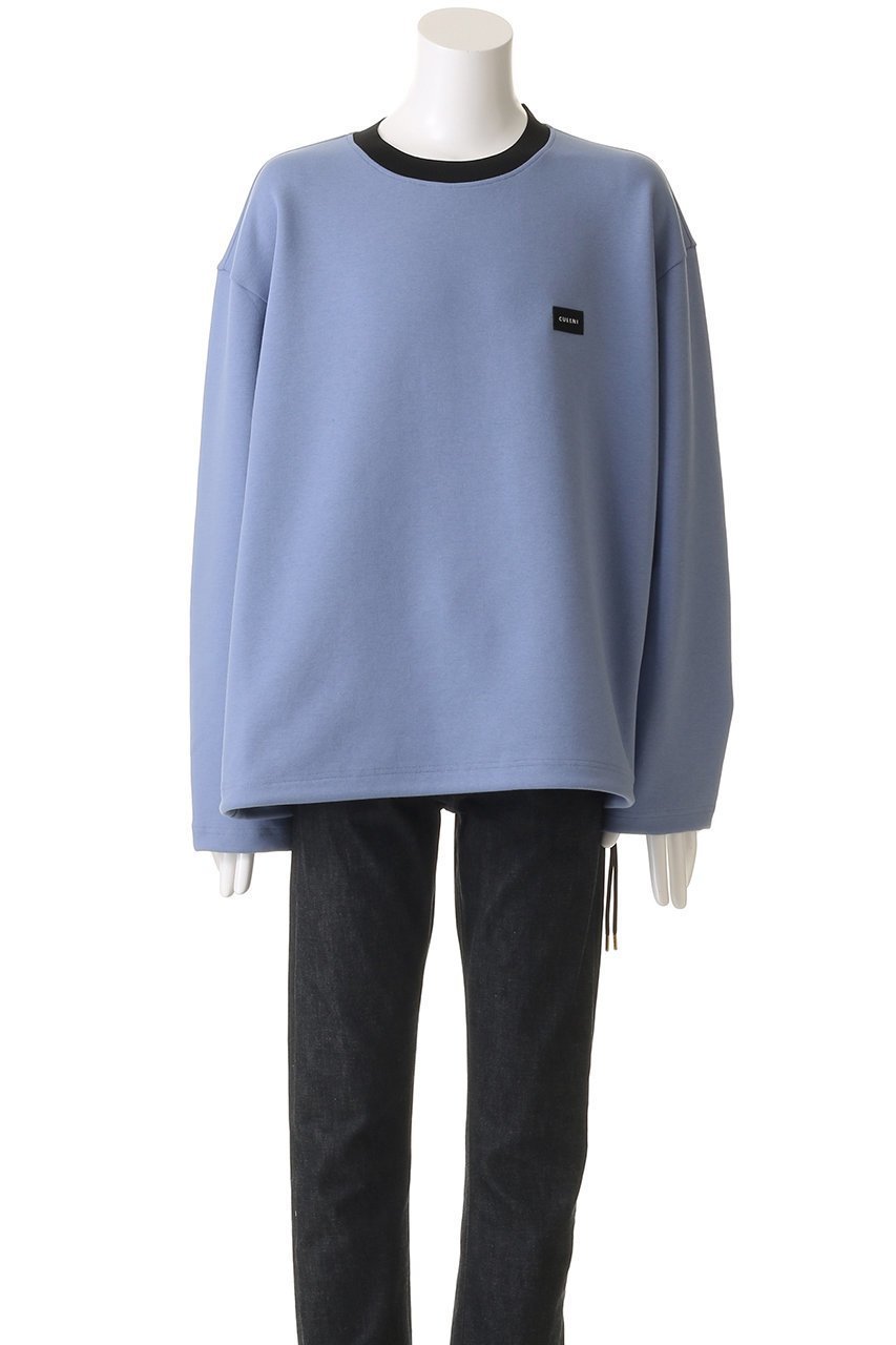 【クルニ/CULLNI】の【UNISEX】コットン ダブルニット エンブロイダリー パッチ ドローストリング ロングスリーブ プルオーバー 人気、トレンドファッション・服の通販 founy(ファニー) 　ファッション　Fashion　レディースファッション　Fashion for Women　トップス・カットソー　Cut & Sew Tops　ニット　Knit Tops & Sweaters　シャツ・ブラウス・オフィスカジュアル　Elegant Blouses & Button-Ups　ロングTシャツ・Tシャツ　Longline T-Shirts & Tees　カジュアルプルオーバー・ニットトップス　Pullovers & Knit Tops / Casual Pullovers　カットソー・ベーシックTシャツ　Cut-and-Sewn Tops / Stretch Tees & Basics　ユニセックス　Unisex, Genderless　エンブロイダリー　Embroidery Design　シンプル　Simple, Minimal　スリーブ　Sleeve, Long Sleeve / Short Sleeve　ダブル　Double, Double-Breasted　ドローストリング　Drawstring, Pull Cord　パッチ　Patch, Appliqué　ロング　Long, Long-Length　エレガント 上品　Elegant　other-2|ID: prp329100004389024 ipo3291000000032872360