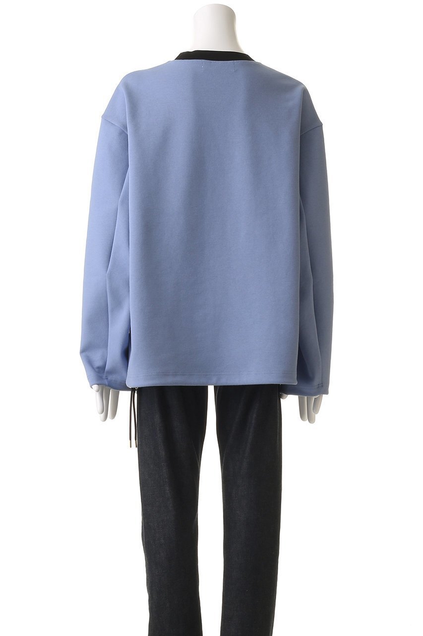 【クルニ/CULLNI】の【UNISEX】コットン ダブルニット エンブロイダリー パッチ ドローストリング ロングスリーブ プルオーバー 人気、トレンドファッション・服の通販 founy(ファニー) 　ファッション　Fashion　レディースファッション　Fashion for Women　トップス・カットソー　Cut & Sew Tops　ニット　Knit Tops & Sweaters　シャツ・ブラウス・オフィスカジュアル　Elegant Blouses & Button-Ups　ロングTシャツ・Tシャツ　Longline T-Shirts & Tees　カジュアルプルオーバー・ニットトップス　Pullovers & Knit Tops / Casual Pullovers　カットソー・ベーシックTシャツ　Cut-and-Sewn Tops / Stretch Tees & Basics　ユニセックス　Unisex, Genderless　エンブロイダリー　Embroidery Design　シンプル　Simple, Minimal　スリーブ　Sleeve, Long Sleeve / Short Sleeve　ダブル　Double, Double-Breasted　ドローストリング　Drawstring, Pull Cord　パッチ　Patch, Appliqué　ロング　Long, Long-Length　エレガント 上品　Elegant　other-4|ID: prp329100004389024 ipo3291000000032872374