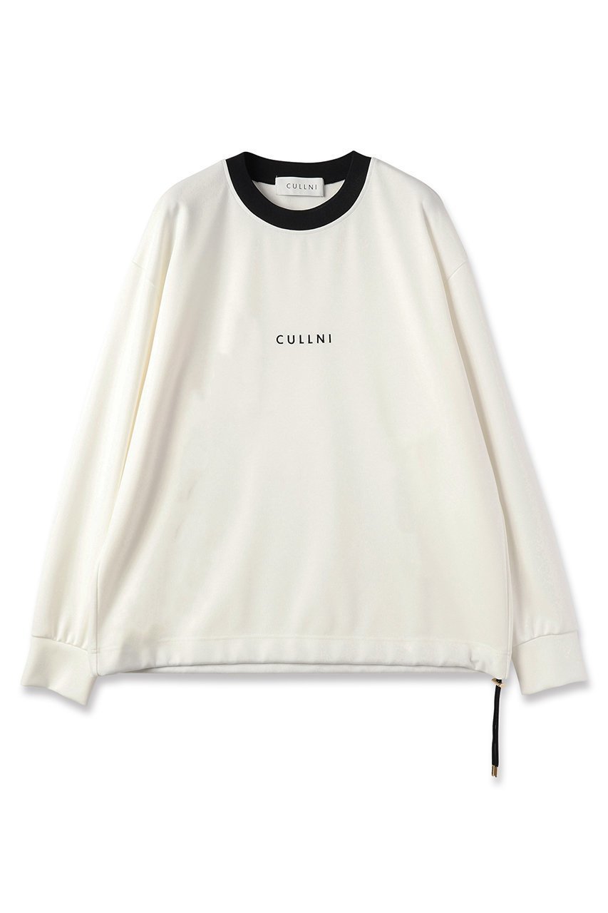 【クルニ/CULLNI】の【UNISEX】CULLNI ロゴ エンブロイダリー ドローストリング ポンチローマ プルオーバー 人気、トレンドファッション・服の通販 founy(ファニー) 　ファッション　Fashion　レディースファッション　WOMEN　トップス・カットソー　Tops/Tshirt　シャツ/ブラウス　Shirts/Blouses　ロング / Tシャツ　T-Shirts　プルオーバー　Pullover　カットソー　Cut and Sewn　2025年　2025　2025春夏・S/S　Ss,Spring/Summer,2025　ユニセックス　Unisex　エンブロイダリー　Embroidery　ストレッチ　Stretch　スリーブ　Sleeve　ドローコード　Draw Cord　ドローストリング　Drawstring　フロント　Front　リラックス　Relax　ロング　Long　エレガント 上品　Elegant　夏　Summer　春　Spring　S/S・春夏　Ss・Spring/Summer　 other-1|ID: prp329100004389025 ipo3291000000030682195