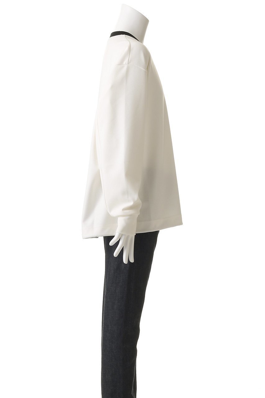 【クルニ/CULLNI】の【UNISEX】CULLNI ロゴ エンブロイダリー ドローストリング ポンチローマ プルオーバー 人気、トレンドファッション・服の通販 founy(ファニー) 　ファッション　Fashion　レディースファッション　Fashion for Women　トップス・カットソー　Cut & Sew Tops　シャツ・ブラウス・オフィスカジュアル　Elegant Blouses & Button-Ups　ロングTシャツ・Tシャツ　Longline T-Shirts & Tees　カジュアルプルオーバー・ニットトップス　Pullovers & Knit Tops / Casual Pullovers　カットソー・ベーシックTシャツ　Cut-and-Sewn Tops / Stretch Tees & Basics　ユニセックス　Unisex, Genderless　エンブロイダリー　Embroidery Design　ストレッチ　Stretch, Stretchy Fabric　スリーブ　Sleeve, Long Sleeve / Short Sleeve　ドローコード　Drawcord, Drawstring Cord　ドローストリング　Drawstring, Pull Cord　フロント　Front, Front Design　リラックス　Relax, Relaxed Fit　ロング　Long, Long-Length　エレガント 上品　Elegant　other-3|ID: prp329100004389025 ipo3291000000032872410