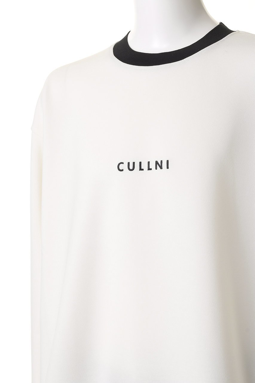【クルニ/CULLNI】の【UNISEX】CULLNI ロゴ エンブロイダリー ドローストリング ポンチローマ プルオーバー 人気、トレンドファッション・服の通販 founy(ファニー) 　ファッション　Fashion　レディースファッション　Fashion for Women　トップス・カットソー　Cut & Sew Tops　シャツ・ブラウス・オフィスカジュアル　Elegant Blouses & Button-Ups　ロングTシャツ・Tシャツ　Longline T-Shirts & Tees　カジュアルプルオーバー・ニットトップス　Pullovers & Knit Tops / Casual Pullovers　カットソー・ベーシックTシャツ　Cut-and-Sewn Tops / Stretch Tees & Basics　ユニセックス　Unisex, Genderless　エンブロイダリー　Embroidery Design　ストレッチ　Stretch, Stretchy Fabric　スリーブ　Sleeve, Long Sleeve / Short Sleeve　ドローコード　Drawcord, Drawstring Cord　ドローストリング　Drawstring, Pull Cord　フロント　Front, Front Design　リラックス　Relax, Relaxed Fit　ロング　Long, Long-Length　エレガント 上品　Elegant　other-5|ID: prp329100004389025 ipo3291000000032872421