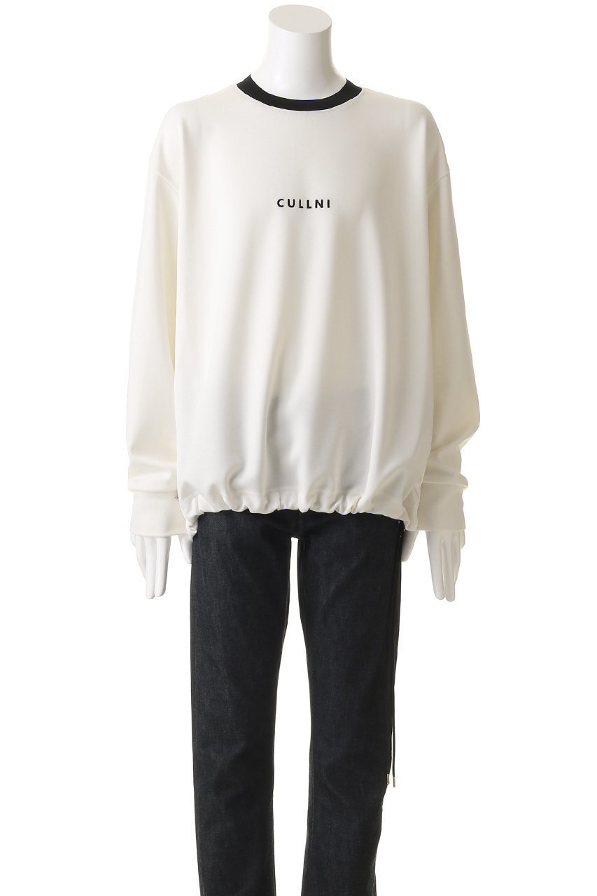 【クルニ/CULLNI】の【UNISEX】CULLNI ロゴ エンブロイダリー ドローストリング ポンチローマ プルオーバー 人気、トレンドファッション・服の通販 founy(ファニー) 　ファッション　Fashion　レディースファッション　Fashion for Women　トップス・カットソー　Cut & Sew Tops　シャツ・ブラウス・オフィスカジュアル　Elegant Blouses & Button-Ups　ロングTシャツ・Tシャツ　Longline T-Shirts & Tees　カジュアルプルオーバー・ニットトップス　Pullovers & Knit Tops / Casual Pullovers　カットソー・ベーシックTシャツ　Cut-and-Sewn Tops / Stretch Tees & Basics　ユニセックス　Unisex, Genderless　エンブロイダリー　Embroidery Design　ストレッチ　Stretch, Stretchy Fabric　スリーブ　Sleeve, Long Sleeve / Short Sleeve　ドローコード　Drawcord, Drawstring Cord　ドローストリング　Drawstring, Pull Cord　フロント　Front, Front Design　リラックス　Relax, Relaxed Fit　ロング　Long, Long-Length　エレガント 上品　Elegant　other-6|ID: prp329100004389025 ipo3291000000032872427