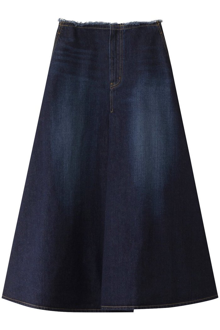 【ガリャルダガランテ/GALLARDAGALANTE】の【HERITANOVUM】デニムタックスカート インテリア・キッズ・メンズ・レディースファッション・服の通販 founy(ファニー) https://founy.com/ ファッション Fashion レディースファッション Fashion for Women スカート Skirts ロングスカート Long Skirts / Maxi & Midi Skirts デニム Denim, Jeans Material フレア Flare, Flared ロング Long, Long-Length |ID: prp329100004389028 ipo3291000000035813441