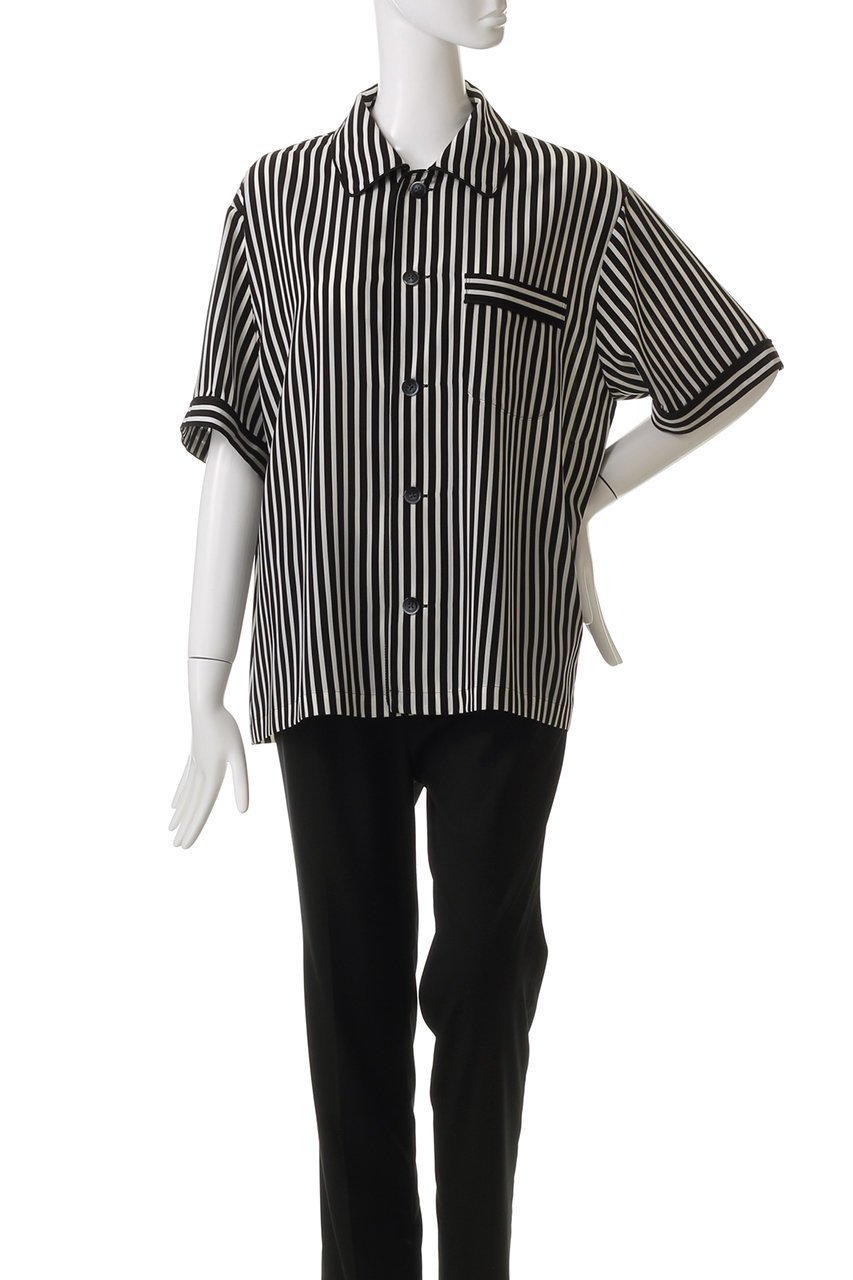 【クチュールドアダム/COUTURE D'ADAM】のChemise de nuit Saint-Germain ストライプシャツ 人気、トレンドファッション・服の通販 founy(ファニー) 　ファッション　Fashion　レディースファッション　Fashion for Women　トップス・カットソー　Cut & Sew Tops　シャツ・ブラウス・オフィスカジュアル　Elegant Blouses & Button-Ups　ショート　Short, Short Length　ストライプ　Stripe, Striped Pattern　スリーブ　Sleeve, Long Sleeve / Short Sleeve　デニム　Denim, Jeans Material　other-2|ID: prp329100004390257 ipo3291000000032809719