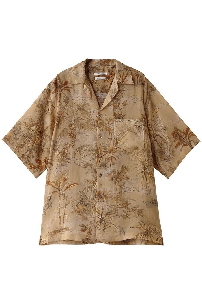 【クチュールドアダム/COUTURE D'ADAM】のジャングルモチーフラミーシャツ インテリア・キッズ・メンズ・レディースファッション・服の通販 founy(ファニー) https://founy.com/ ファッション Fashion レディースファッション WOMEN トップス・カットソー Tops/Tshirt シャツ/ブラウス Shirts/Blouses エレガント 上品 Elegant ショート Short スリーブ Sleeve バランス Balance プリント Print モチーフ Motif リネン Linen 夏 Summer |ID: prp329100004390259 ipo3291000000030695245