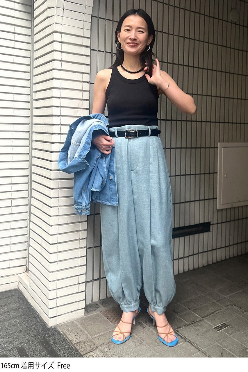 【スタニングルアー/STUNNING LURE】のrメランジリネンボリュームパンツ 人気、トレンドファッション・服の通販 founy(ファニー) 　ファッション　Fashion　レディースファッション　Ladies' Fashion Online　パンツ　Pants　なめらか　Smooth　セットアップ　Set Up　トレンド　Trend　バルーン　Balloon　ビスチェ　Bustier　ブルゾン　Blouson　リネン　Linen　other-6|ID: prp329100004390260 ipo3291000000031328291