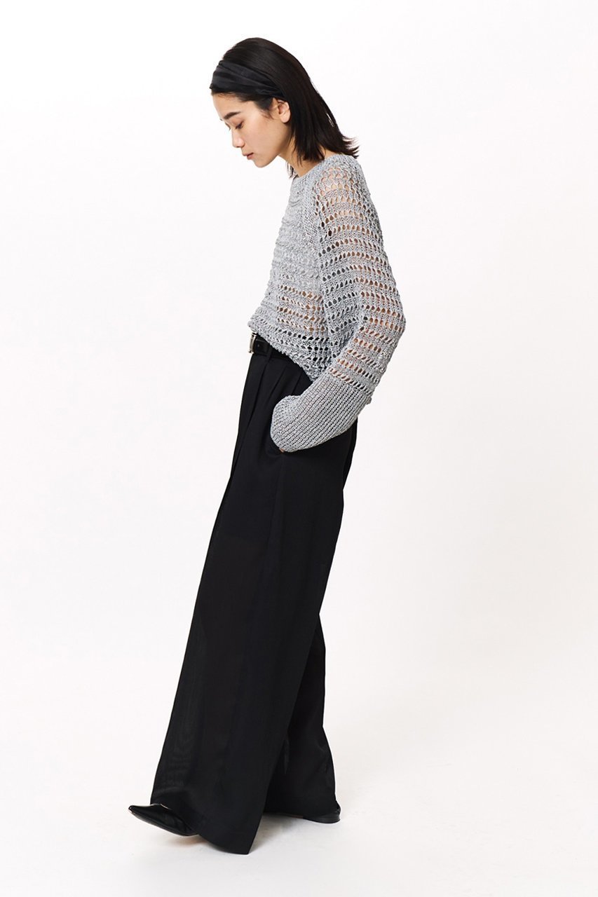 【スタニングルアー/STUNNING LURE】のrストライプストレートパンツ 人気、トレンドファッション・服の通販 founy(ファニー) 　ファッション　Fashion　レディースファッション　Fashion for Women　パンツ　Pants & Trousers　ストライプ　Stripe, Striped Pattern　センター　Center, Center Line　リネン　Linen, Linen Fabric　other-6|ID: prp329100004390261 ipo3291000000032911260