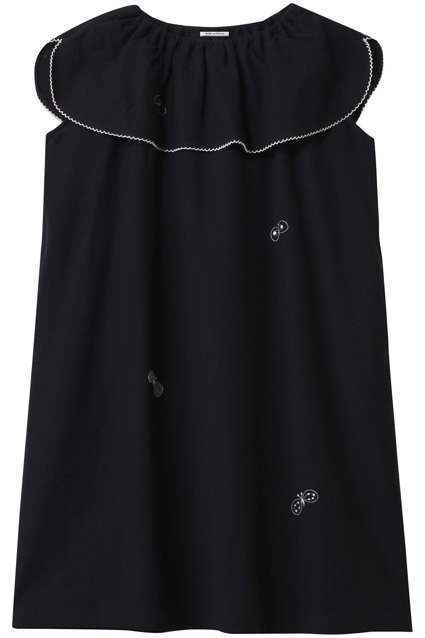 【ミナ ペルホネン/mina perhonen / KIDS】の【KIDS】choucho ワンピース ネイビー 130/8Y インテリア・キッズ・メンズ・レディースファッション・服の通販 founy(ファニー) 　ファッション　Fashion　キッズファッション　Fashion for Kids　ワンピース　Dresses　フリル　Frill, Ruffle　ネイビー|ID: prp329100004390264 ipo3291000000036236958