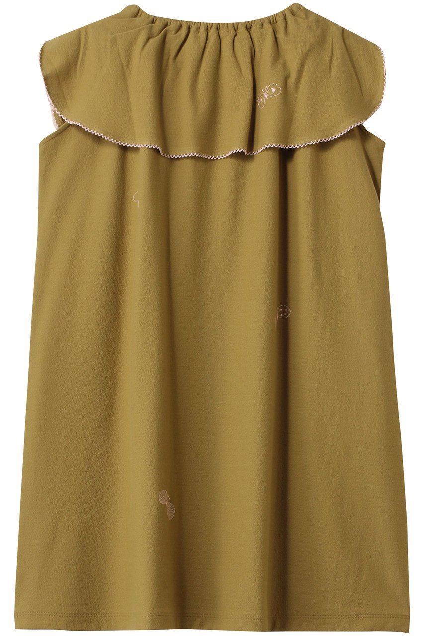 【ミナ ペルホネン/mina perhonen / KIDS】の【KIDS】choucho ワンピース ネイビー 130/8Y 人気、トレンドファッション・服の通販 founy(ファニー) 　ファッション　Fashion　キッズファッション　Fashion for Kids　ワンピース　Dresses　フリル　Frill, Ruffle　other-2|ID: prp329100004390264 ipo3291000000036236960