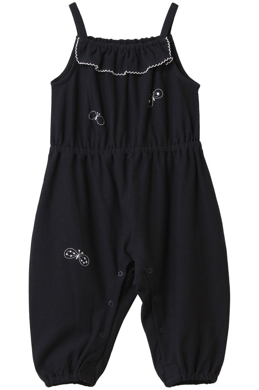 【ミナ ペルホネン/mina perhonen / KIDS】の【BABY】choucho ロンパース インテリア・キッズ・メンズ・レディースファッション・服の通販 founy(ファニー) 　ファッション　Fashion　キッズファッション　Fashion for Kids　おすすめ　Recommended / Our Picks　ベビー　Baby, Babywear　モチーフ　Motif, Design Theme　ロンパース　Romper, Jumpsuit　エレガント 上品　Elegant　ネイビー|ID: prp329100004390265 ipo3291000000036237009