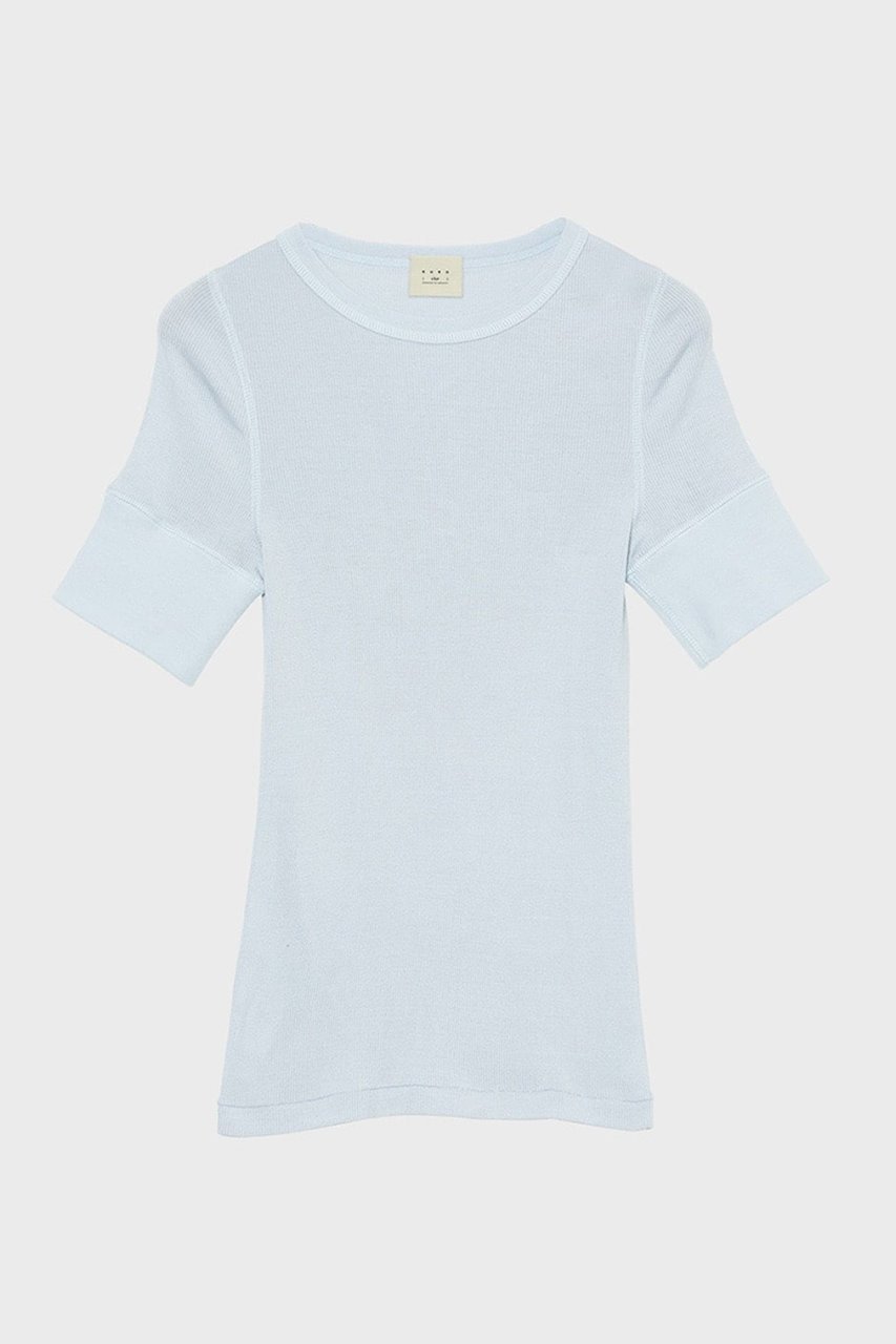 【スタニングルアー/STUNNING LURE】の【KURO iro】シルクTシャツ インテリア・キッズ・メンズ・レディースファッション・服の通販 founy(ファニー) 　ファッション　Fashion　レディースファッション　WOMEN　トップス・カットソー　Tops/Tshirt　シャツ/ブラウス　Shirts/Blouses　ロング / Tシャツ　T-Shirts　カットソー　Cut and Sewn　ショート　Short　シルク　Silk　スリーブ　Sleeve　チューブ　Tube　ライトブルー|ID: prp329100004390267 ipo3291000000030695268